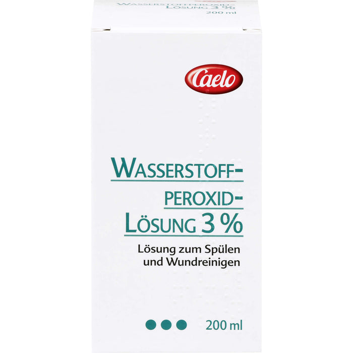 Caelo Wasserstoffperoxid 3 % Lösung Standard Zulassung, 200 ml Solution