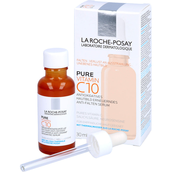 LA ROCHE-POSAY Pure Vitamin C10 Anti-Falten Serum, 30 ml Lösung