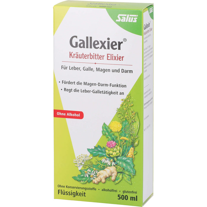 Salus Gallexier Kräuterbitter Elixier, 500 ml Lösung