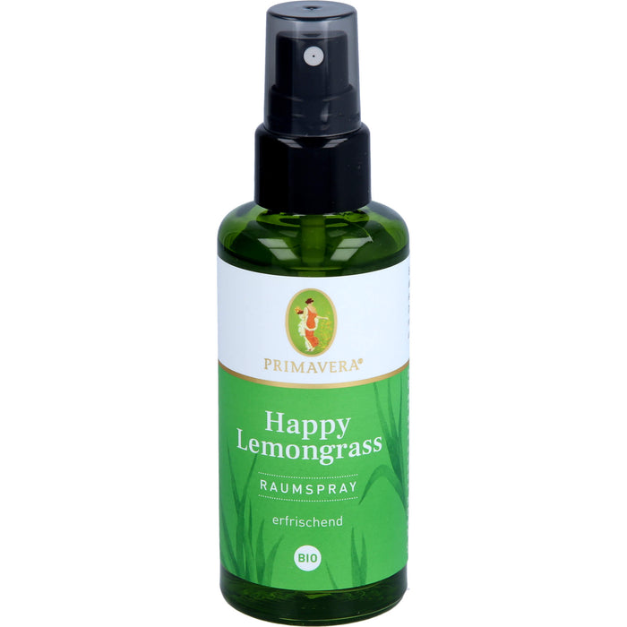 PRIMAVERA Happy Lemongrass Raumspray Bio, 50 ml Huile éthérique