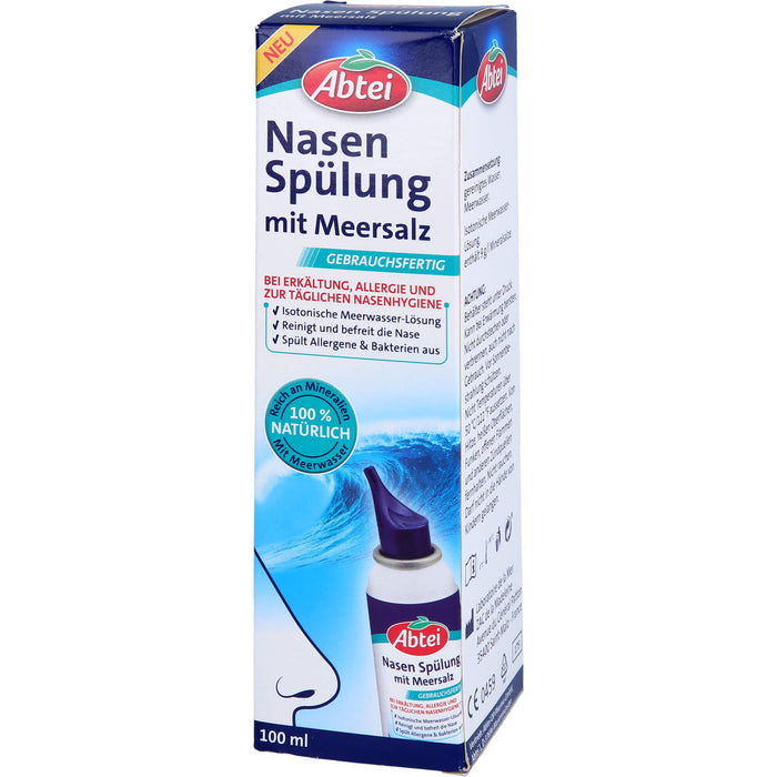 Abtei Nasen Spülung mit Meersalz, 100 ml Lösung