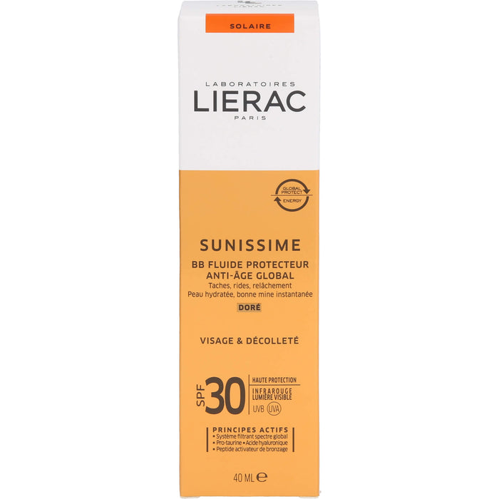 LIERAC SUNISSIME BB Schutzfluid DORE LSF30, 40 ml CRE