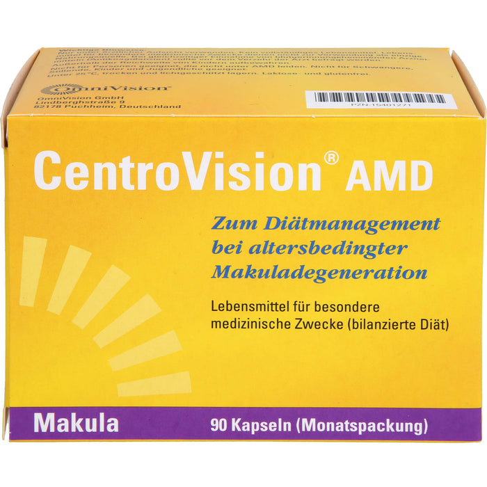 CentroVision AMD Kapseln bei altersbedingter Makuladegeneration, 90 pcs. Capsules