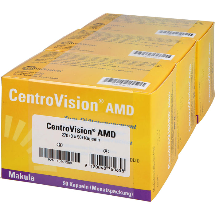 CentroVision AMD Kapseln bei altersbedingter Makuladegeneration, 270 pcs. Capsules