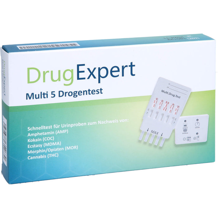 Drug Expert Multi 5 AMP COC MDMA MOR THC, 1 St TTR