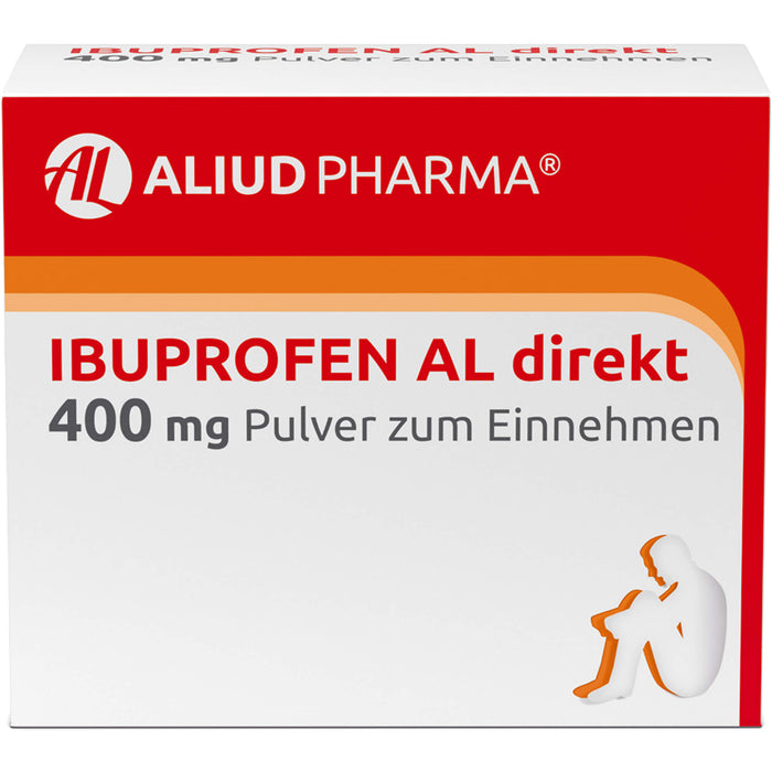 AL Ibuprofen direkt 400 mg Pulver bei Schmerzen und Fieber, 20 pc Poudre