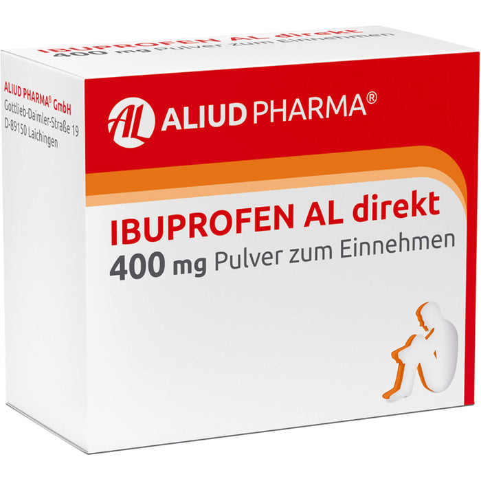 AL Ibuprofen direkt 400 mg Pulver bei Schmerzen und Fieber, 20 St. Pulver