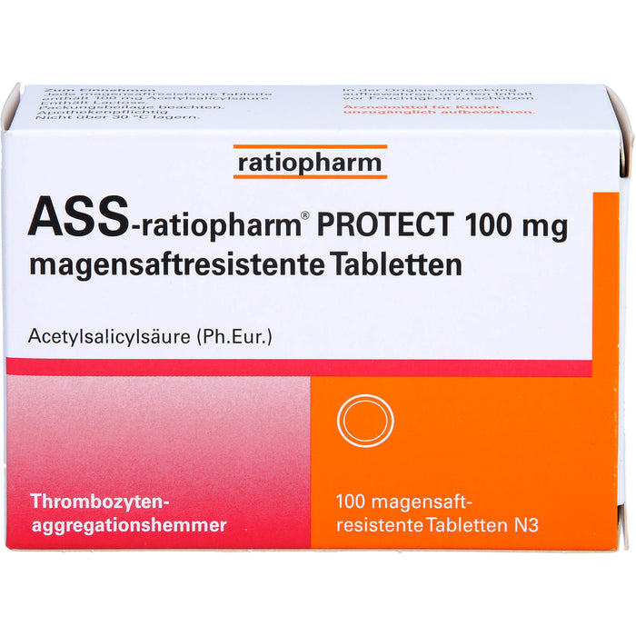 ASS-ratiopharm Protect 100 mg Tabletten, 100 pcs. Tablets