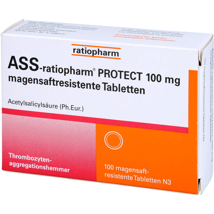 ASS-ratiopharm Protect 100 mg Tabletten, 100 pc Tablettes