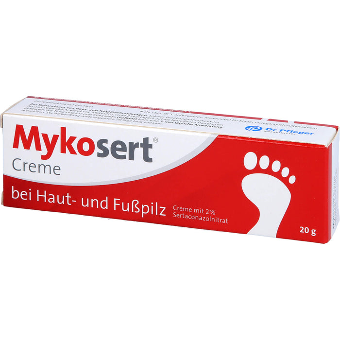 Mykosert Creme zur Behandlung von Haut- und Fußpilzerkrankungen, 20 g Crème