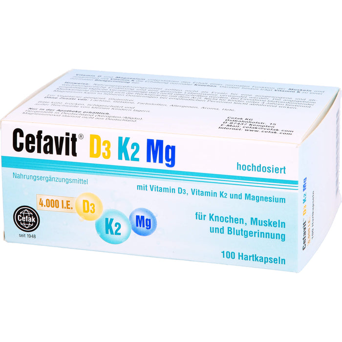 Cefavit D3 K2 Mg 4,000 I.E., 100 St HKP