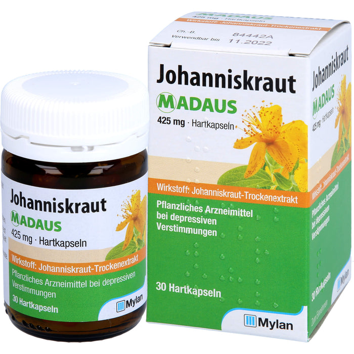 Johanniskraut MADAUS 425 mg Hartkapseln, 30 pcs. Capsules