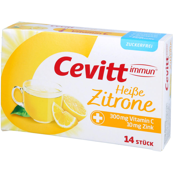 Cevitt immun Heiße Zitrone zuckerfrei Granulat, 14 St. Beutel