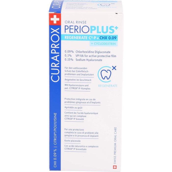 CURAPROX Perio Plus+ Regenerate Mundspülung, 200 ml Solution