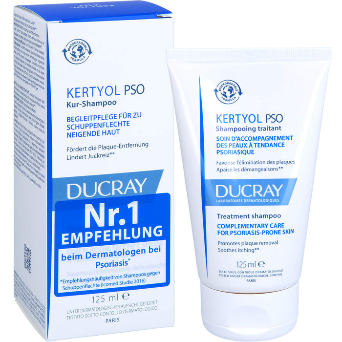 DUCRAY Kertyol P.S.O. ausgleichendes Kur-Shampoo, 125 ml Shampoing