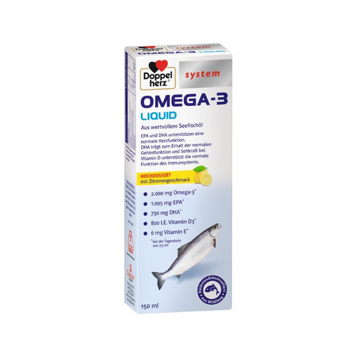 Doppelherz Omega-3 Liquid system, 150 ml FLU