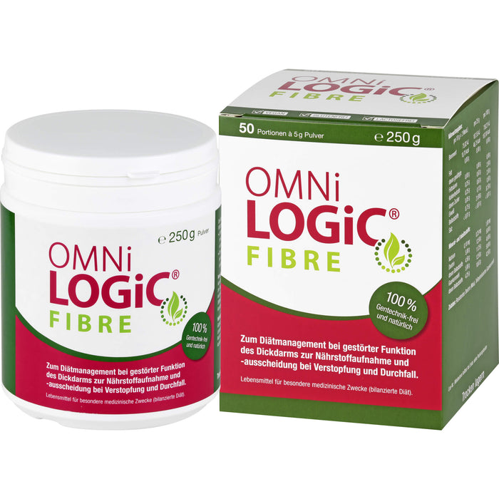 OMNi-LOGiC Fibre Pulver bei Verstopfung und bei Durchfall, 250 g Powder