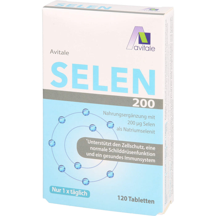 Avitale Selen 200 ug Tabletten unterstützt den Zellschutz, 120 pc Tablettes