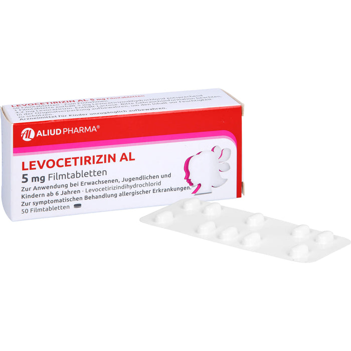 Levocetirizin AL 5 mg Filmtabletten, 50 St FTA