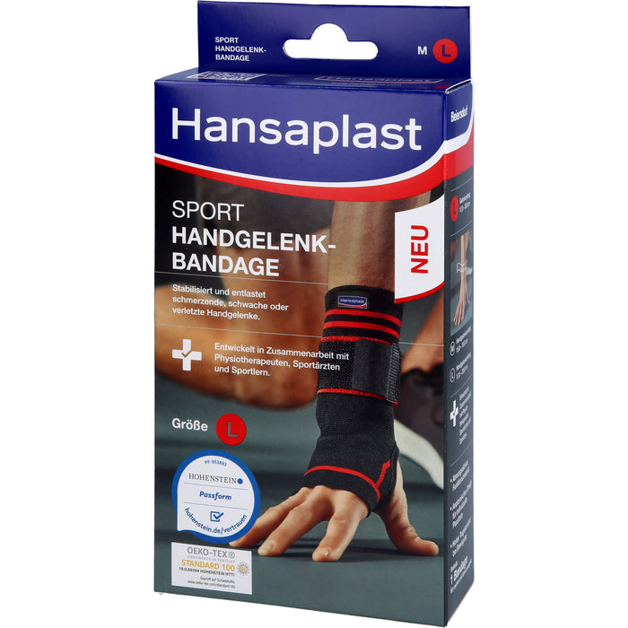 Hansaplast Sport Handgelenk-Bandage Größe L, 1 pc Bandage