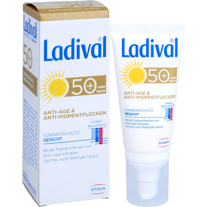 Ladival Anti-Age & Anti-Pigmentflecken 50+ Sonnenschutz Gesicht, 50 ml Cream