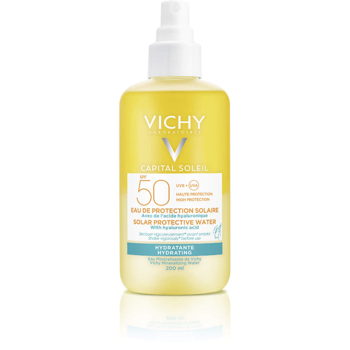 VICHY Capital Soleil Sonnenspray+Hyaluron LSF 50, 200 ml Solution