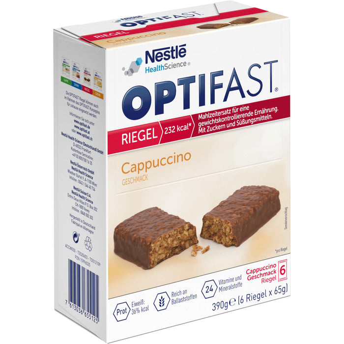 Optifast Riegel Cappuccino, 6X65 g