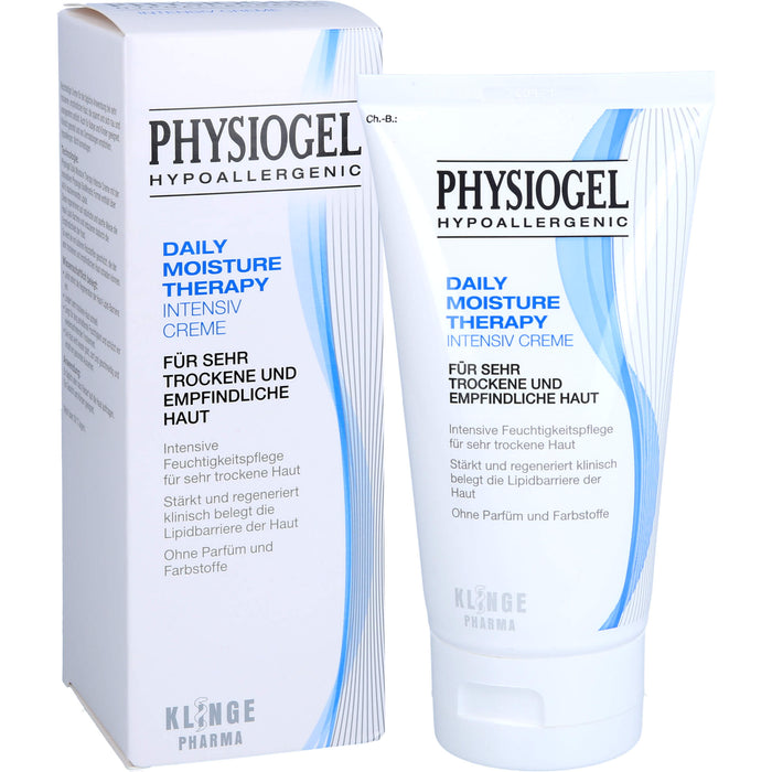 PHYSIOGEL Daily Moisture Therapy Intensiv Creme für normale bis trockene Haut, 150 ml Creme