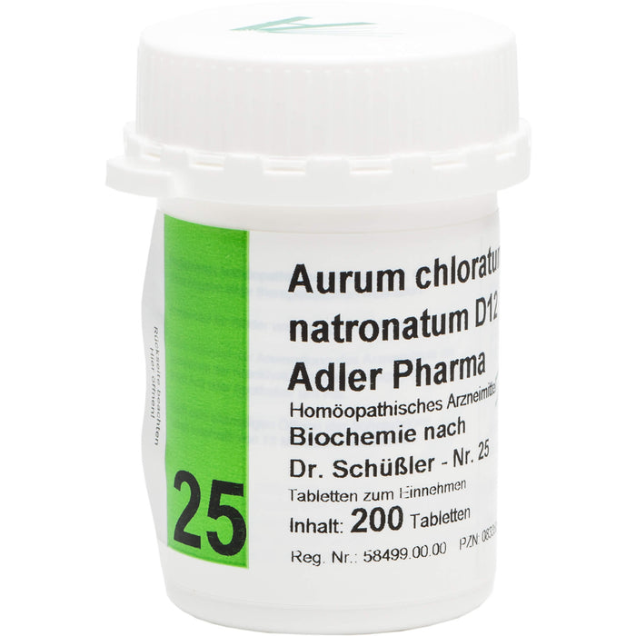 Biochemie Adler 25 Aurum chloratum natronatum D12 Tbl., 200 St TAB