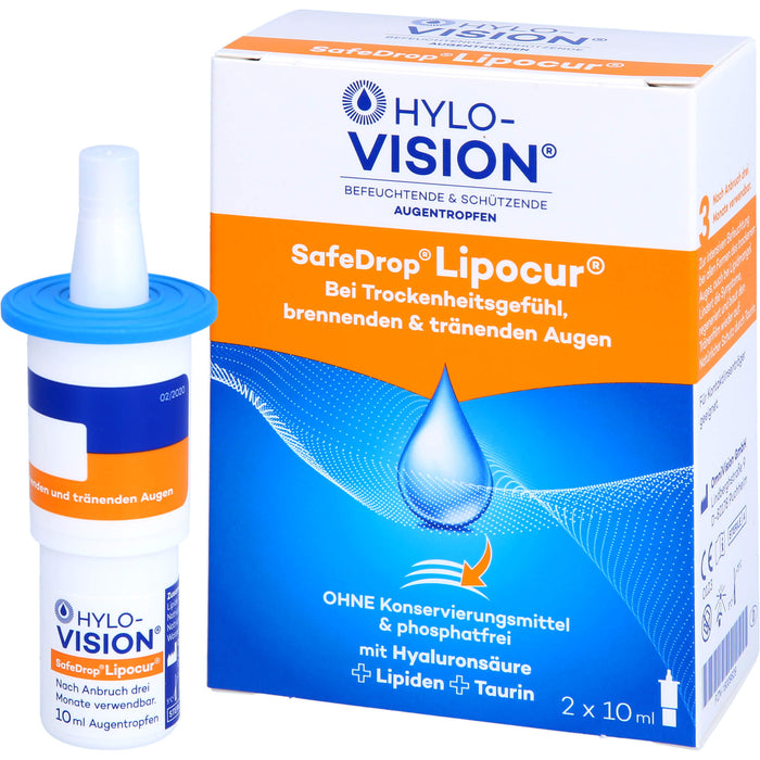 Hylo-Vision SafeDrop Lipocur, 2X10 ml ATR