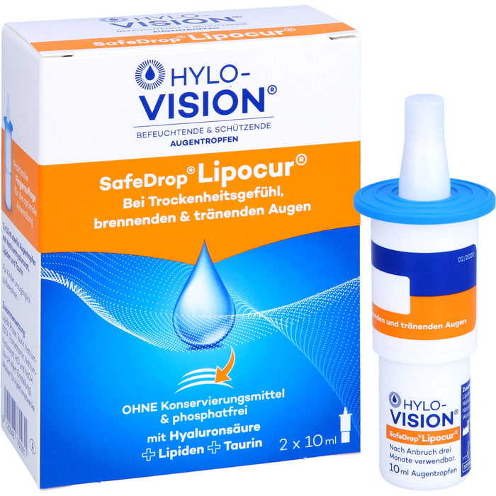 Hylo-Vision SafeDrop Lipocur, 2X10 ml ATR