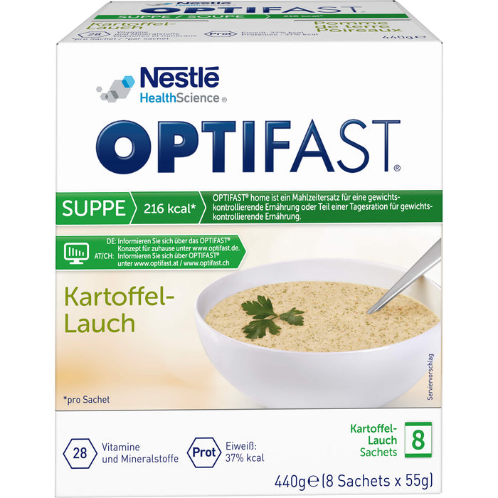 OPTIFAST home Suppe Kartoffel-Lauch Sachets, 8 pcs. Sachets