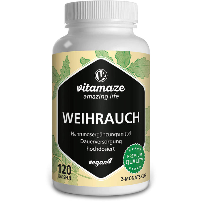 Weihrauch 900mg hochdosiert vegan, 120 St KAP