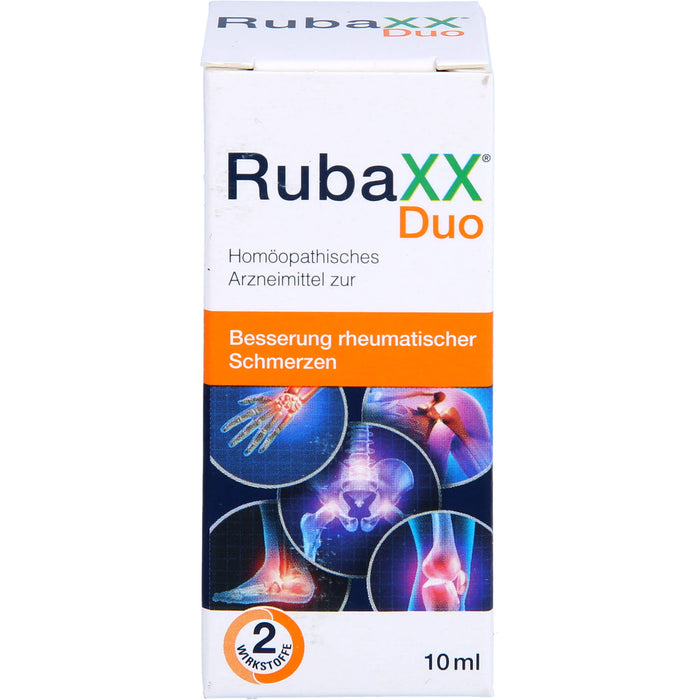 RubaXX Duo Mischung zur Besserung rheumatischer Schmerzen, 10 ml Lösung