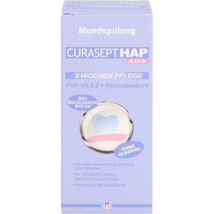 CURASEPT HAP020 PVP-VA 0,20 + Hyaluron Mundspülung, 200 ml Lösung