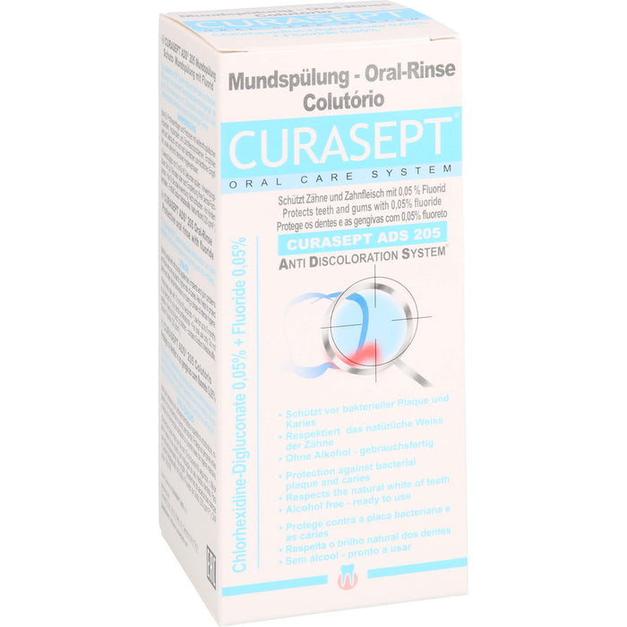 CURASEPT 0,05% Chlorhexidin - ADS 205 Mundspülung, 200 ml Solution