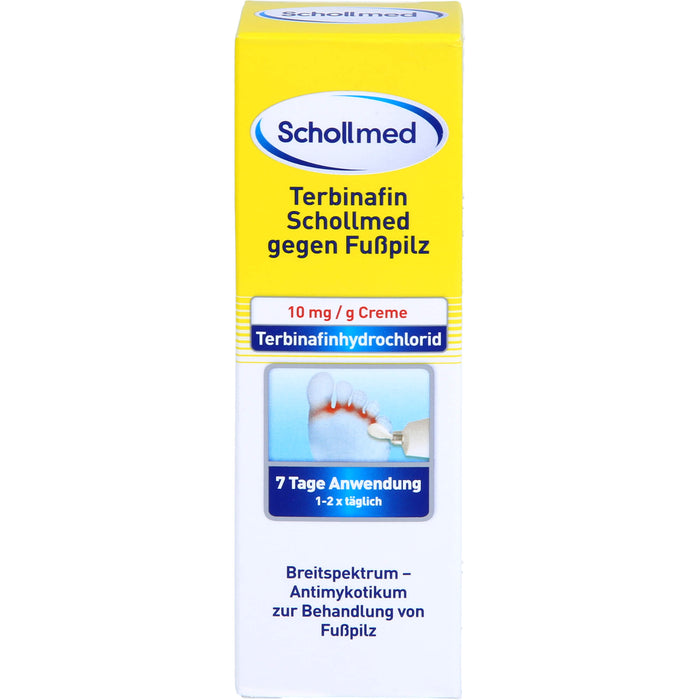 Terbinafin SCHOLLMED gegen Fußpilz Creme, 15 g Crème