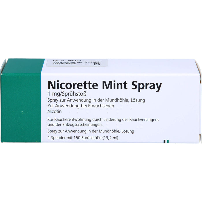 nicorette Mint Spray Reimport EurimPharm, 1 pc Spray