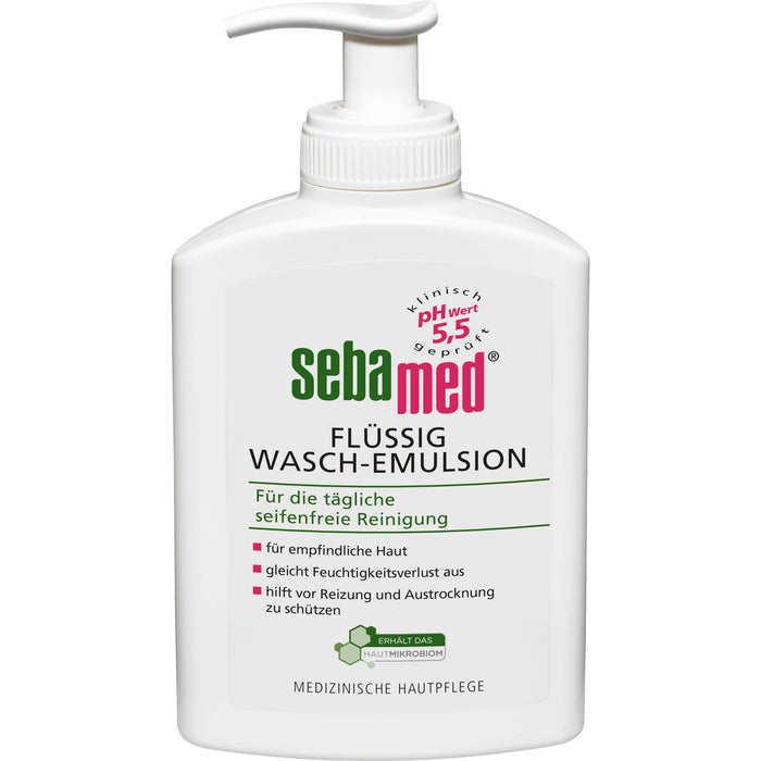 sebamed Flüssig Wasch-Emulsion mit Spender, 200 ml EMU