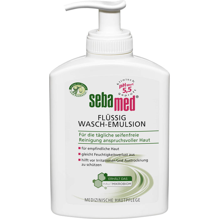 sebamed flüssig Wasch-Emulsion m. Olive m. Spender, 200 ml EMU