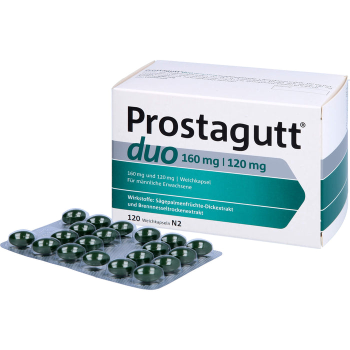 Prostagutt duo 160 mg / 120 mg, Weichkapseln, 120 pcs. Capsules