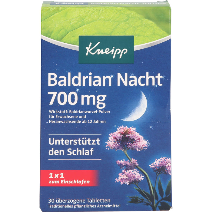 Kneipp Baldrian Nacht 700 mg, 30 St UTA