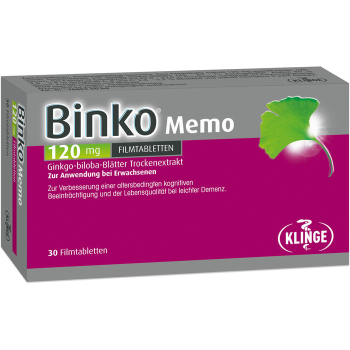 Binko Memo 120 Mg Filmtabl, 30 St FTA