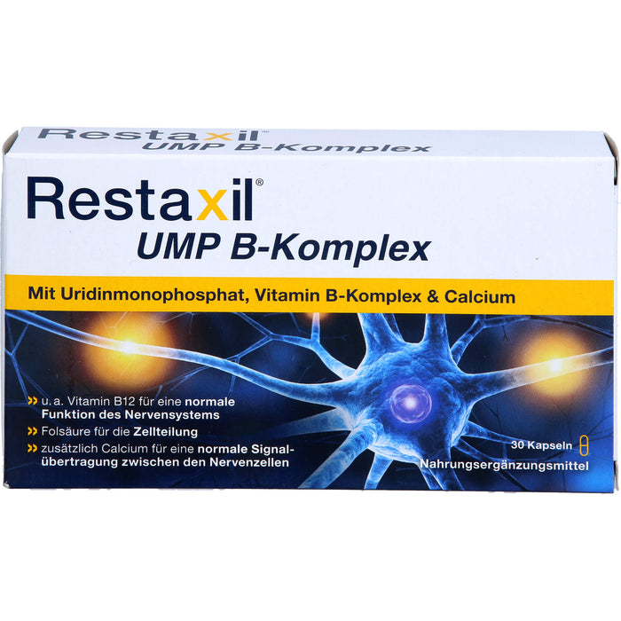 Restaxil UMP B-Komplex Kapseln für eine normale Funktion des Nervensystems, 30 pc Capsules