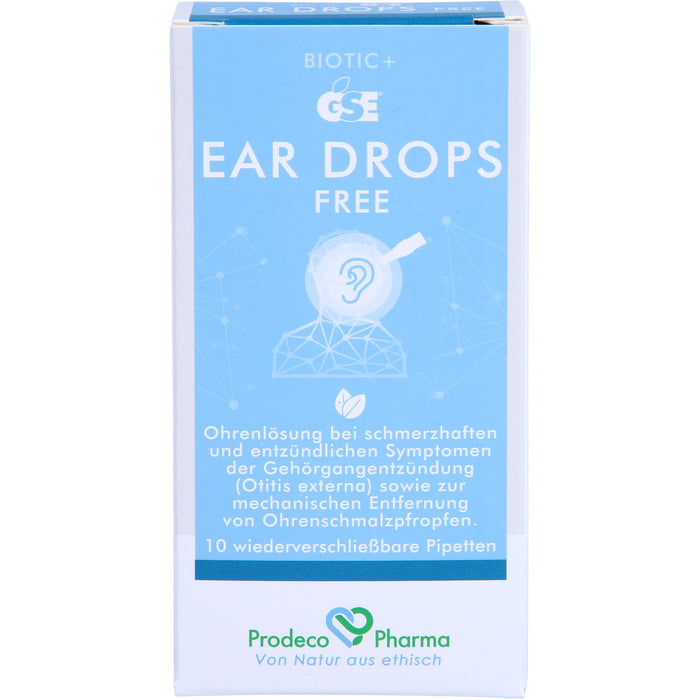 GSE EAR DROPS FREE, 10X0.3 ml OHT