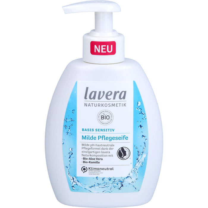 lavera BASIS SENSITIV MILDE PFLEGESEIFE, 250 ml SEI