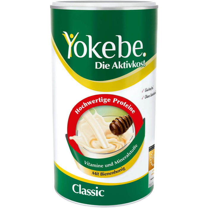 Yokebe Classic Pulver bei kalorienreduzierter Ernährung - mit allen wichtigen Vitalstoffen, 500 g Poudre