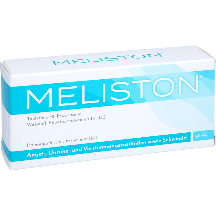 Meliston Tabletten zur Behandlung von Angst-, Unruhe- und Verstimmungszuständen, 80 St. Tabletten