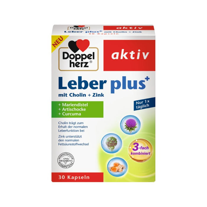 Doppelherz Leber plus Kapseln, 30 pcs. Capsules