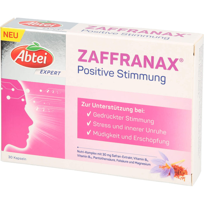 Abtei Expert ZAFFRANAX Positive Stimmung Kapseln, 30 pc Capsules